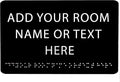 ADA CENTRAL SIGNS - 9" X6" Personalized Custom Sign - ADA Compliant Tactile Graphics Grade 2 Braille Text Acrylic Wall Signs - Add Your Room Name Text Sign for Home School Office Business Workplace