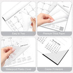 Gannyfer Desk Calendar 2026, Large 2026 Desk Calendar 22" x 17", Use Now to March 2027, 18 Monthly Academic Desktop Calendar 2026 with To-Do List, 2026 Calendar for Office, School, Home(6 Stickers)