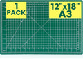 CLOYAN Cutting Mat 12"x18", 1 Pack Double-Sided 5-Ply Self Healing Sewing Cutting Mat, Cutting Mats Board for Crafts-Sewing, Fabric, Quilting, Scrapbooking Project
