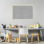 Amanti Art Silver Framed Magnetic Board 18x26 Medium Vision Board for use with Magnets, 100% Metal Sheet to Display Items as Office Decor or for Home Organization in mudroom, Kitchen or Kids Room