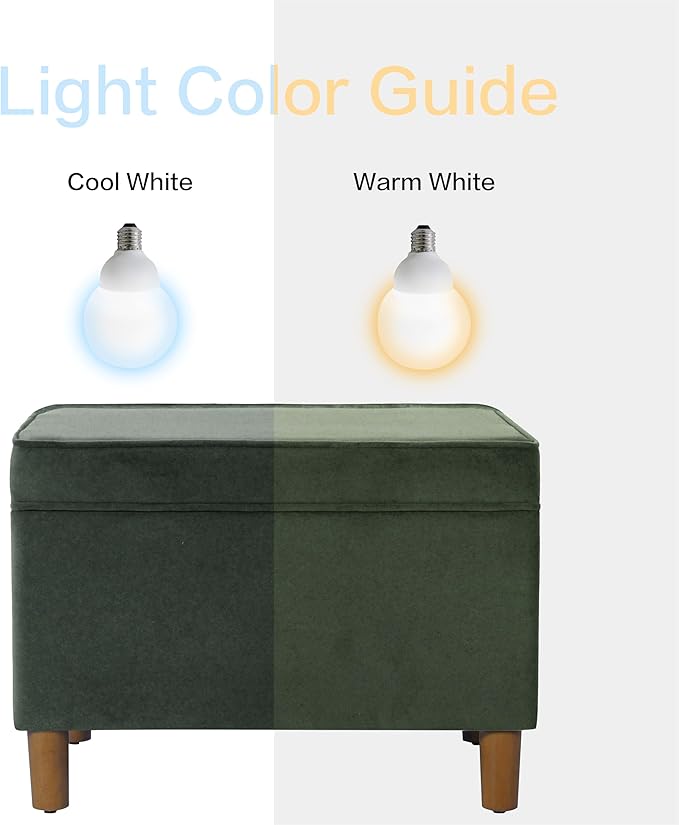 Spatial Order Home Decor | Dinah Collection Modern Storage Ottoman | Ottoman with Storage for Living Room & Bedroom(Loden Green Velvet)