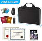 ENGPOW Accordion File Organizer,Fireproof Expanding File Folder with Multi Pockets,13 Colorful Pockets Document Organizer with Handle & Labels,Portable Home Travel Safe Storage for Letter A4 Files