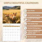 2026 Wall Calendar, Large Monthly Wall Calendar Dogs, Jan 2026 - Dec 2026, 12" x 24" (Opened), Hanging Planning Calendars for Family Home Office Supplies