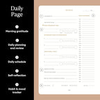 Intelligent Change 3-Month Productivity Planner 2025, Productivity Tools for Time Management & Mindfulness, Daily Planner To Do List, A5 Undated Quarterly Planner (Black)