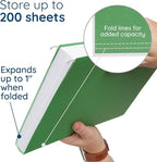 Blue Summit Supplies Hanging File Folders, 25 Reinforced Hang Folders, Designed for Home and Office Color Coded File Organization, Letter Size, Green, 25 Pack