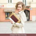 Spiral Notebook-5.75" x 8.125" College Ruled Journal with Inner Pockets and 160 Pages,PU Leather Cover Business Journal, Twin-Wire Binding Notebook Perfect for Office & Home School Supplies Wine Red