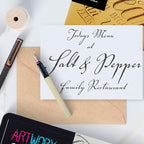 Artworx Calligraphy Pens Set - Introductory Caligraphy Writing & Hand Lettering Kit - Includes Instructions, Guide Book and Practice Book - Calligraphy Set For Beginners