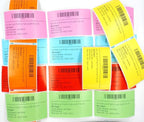 BETCKEY - 4" x 2.5" Shipping & Multipurpose Labels Compatible with Zebra & Rollo Label Printer,Premium Adhesive & Perforated[Pink, 6 Rolls, 3720 Labels]