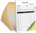 Homvle Invoice Receipt Book with Carbon Copies 2-Part Carbonless Sales Book for Small Boutique Business, 50 Sets