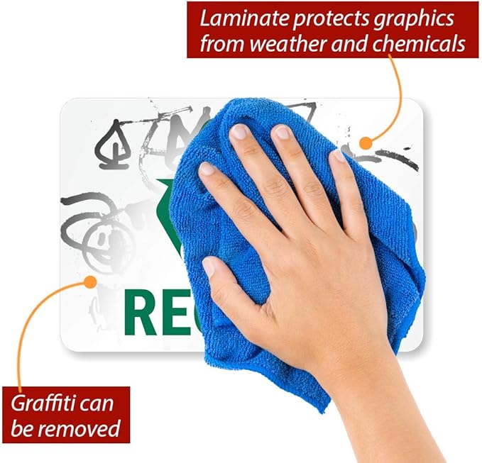 SmartSign Recycle Sign | 7" x 10" Magnetic, Made in USA