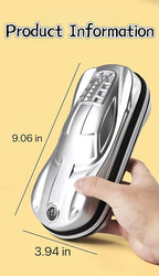 XZR Supercar Pen Case Box Bag Stocking Stuffers Large Capacity Organizer Cool Supercar Pencil Bag Storage Box EVA Material Nice Gift (Silver)