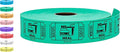 Tacticai 1000 Raffle Tickets, Meal, Green (1 of 8 Colors), Single Roll, Ticket for Events, Food, Class Reward, Fundraiser & Prizes