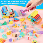 24 Pcs Cute Retractable Eraser for Pencils Cute School Supplies Kawaii Erasers for Kids Fun Cartoon Erasers Back to School Supplies Kid Party Favors Gift (Style 5)
