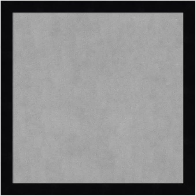 Amanti Art Black Framed Magnetic Board 13x13 X-Small Vision Board for use with Magnets, 100% Metal Sheet to Display Items as Office Decor or for Home Organization in mudroom, Kitchen or Kids Room