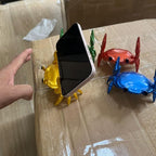LOGUTIA Multi Function Stand - Phone Stand Pen Holder Pencil Holder - Creative Ornament Crab Phone Stand Crab Pen Holder Support Resin Crab Decor (green)