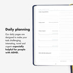 BestSelf 13-Week Self Journal & Goal Planner – Undated Daily ADHD-Friendly Journal for Men & Women | Productivity, Gratitude, Reflection & Habit Tracker | 2026 Life Organizer with Prompts, Grey Mist