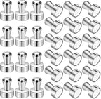 LOVIMAG Fridge Magnets 30Pcs Refrigerator Whiteboard Small Strong Magnet Classroom Kitchen Accessories Decorative Locker Set Decor Must Haves Office Calendar Refrigerador Magnetic Cute Crafts Silver