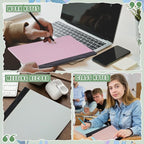 Lincia 6 Pcs 11" x 9.5" Legal Pads College Ruled Notepad Landscape Notebook Horizontal Lined Notebook 80 Gsm Assorted Colors Paper Pastel Writing Pads for School Office, 40 Sheet (Boho Color)
