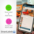 Smart Labels QR Code Stickers Pack of 48 (Neon) Made in USA - QR Code Labels for Storage & Inventory Tracking, Storage Unit Organization, App Stickers for Inventory Organization & Moving Supplies