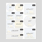 Large Name Labels for Kids (33) - Custom Stickers for Daycare and School Supplies - Durable, Waterproof Stickers for Water Bottles, Lunch Boxes, and More with Unique Designs - Constructions