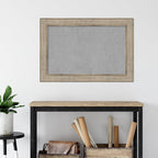 Amanti Art Silver Framed Magnetic Board 26x38 Large Vision Board for use with Magnets, 100% Metal Sheet to Display Items as Office Decor or for Home Organization in mudroom, Kitchen or Kids Room