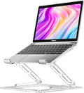 VIGLT Laptop Stand for Desk, Portable Acrylic Laptop Riser, Ergonomic Adjustable Computer Stand Holder for Notebook MacBook Air Pro, Dell XPS, HP (10-17.3'')