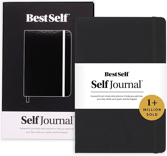 BestSelf 13-Week Self Journal & Goal Planner – Undated Daily ADHD-Friendly Journal for Men & Women | Productivity, Gratitude, Reflection & Habit Tracker | 2026 Life Organizer with Prompts, Black