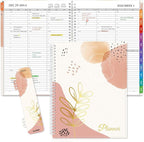 SUNEE 2026 Appointment Book, 2026 Hourly Planner 8.5" x 11", Hourly, Weekly & Monthly Planner - from January 2026 - December 2026, Flexible Cover, Note Page, Pocket, Bookmark, Boho