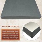 Golden State Art, Archival Folio Storage Box 16x20, Clamshell Design with Metal Edge, Preserve And Store Photos Documents Cards Prints Arts Crafts DIY, Gray