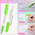 Sepamoon 240 Pack Dry Erase Markers Bulk Chisel Tip Whiteboard Markers Pens Low Odor for Office Home(Multicolor)