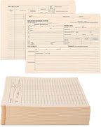 Glenmal 100 Pack Personnel Record Jacket Flat Expansion Employee Record File Jacket 9.5 x 11.75 Inches Employee File Folders for Office Business Commercial Supplies
