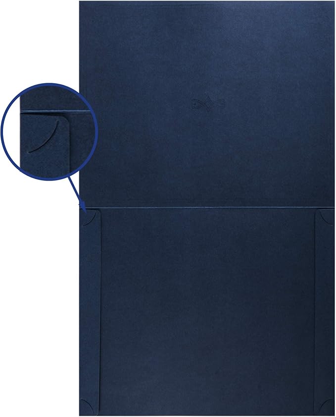 Certificate Holders, 25-Pack Certificate Covers for Letter Size 8.5 x 11 Inch Paper, Certificate Folders, Navy, 9 x 11.5 Inches