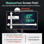 [2 Pack] Magnetic Hanging 27 Inch Computer Privacy Screen for 16:10 Aspect Ratio Widescreen Monitor, Eye Protection Anti Glare Blue Light Computer Monitor Privacy Filter, Removable 27in Protector Film