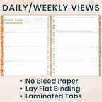 bloom daily planners 2026 Planner (January to December) - 8.5” x 11” Weekly & Monthly Dated Agenda Organizer Book with Stickers & Tabs - Flexible Soft Cover - Moments of Grace