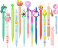 Jollin 12PCS Cute Kawaii Mechanical Pencils Set with Lead Refills and Erasers, 0.5mm & 0.7mm Point, Bulk Mechanical Pencils for Kids Girls