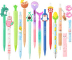 Jollin 12PCS Cute Kawaii Mechanical Pencils Set with Lead Refills and Erasers, 0.5mm & 0.7mm Point, Bulk Mechanical Pencils for Kids Girls