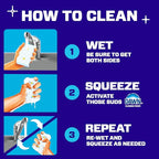 Mr. Clean Magic Eraser Sponge, Bathroom Cleaner, Shower Cleaner, Tub Cleaner, Soap Scum Remover, Bathroom Cleaning Supplies, Dawn Cleaning Power with Lemon Scent, 2 in 1 Bath, 7ct