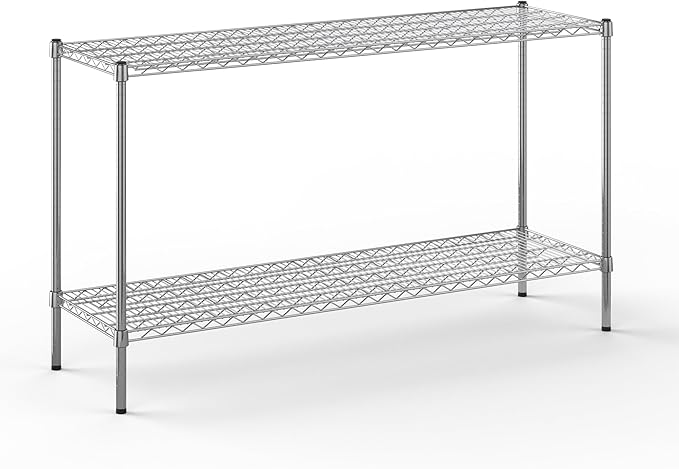 Regal Altair 18" Deep x 60" Wide x 34" Height Wire Shelving Kit | 2-Tier | NSF Commercial Storage Rack Unit