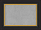 Amanti Art Black Framed Magnetic Board 18x24 Small Vision Board for use with Magnets, 100% Metal Sheet to Display Items as Office Decor or for Home Organization in mudroom, Kitchen or Kids Room