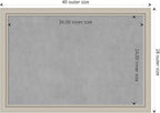 Amanti Art Silver Framed Magnetic Board 28x40 Large Vision Board for use with Magnets, 100% Metal Sheet to Display Items as Office Decor or for Home Organization in mudroom, Kitchen or Kids Room