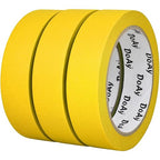 DOAY 3 Pack Yellow Painters Tape - Masking Tape 1 Inch Wide - Multi-Surface, Smart Adhesion, Indoor & Outdoor - 270FT Total - Paint Tape for DIY, Labeling, Art, Car, General Purpose (#3910)