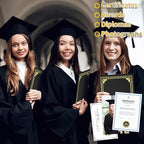 30 Packs Certificate Holders, Black Certificate Covers, Diploma Holders, Certificate Folders with Gold Foil Border for Letter Size 8.5" x 11" Certificates, Diploma, Documents, Award Cover