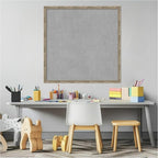 Amanti Art Silver Framed Magnetic Board 26x26 Medium Vision Board for use with Magnets, 100% Metal Sheet to Display Items as Office Decor or for Home Organization in mudroom, Kitchen or Kids Room