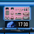 MULSAME Pegboard Combination Kit, 25.2" x 25.2" Wall Mounted Storage Set with 4 Pegboards & 20 Accessories Hanging, Peg Boards Organizer