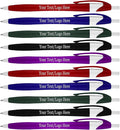 SyPen Personalized Pens With your Custom Logo or Text-1000 Pack Bulk-for Businesses, Parties, and Events, Custom Printed Slim Ballpoint Click Pens, Assorted Barrel Color, Black Ink