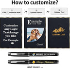 Personalized Journal Notebook Set with Pen & Gift Box, Custom Name/Logo Notebook Black A5 College Ruled Lined 8.26''x5.9'' Personalized notebook Gifts for Men and Women,200 Pages,Midnight Blue