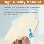 Silunkia 300 Sheets Cream Cardstock 8.5 x 11 Ivory Paper, 200gsm/75lb Off White Paper Card Stock for DIY Cards Making, Greeting Cards, Wedding Invitations, Menus, Business Cards