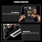 xydstay 6pack Acrylic Sign Holder 5.5 X 8.5, Vertical T Shape Clear Plastic Menu Holder, Unbreakable Table Sign for Restaurant, Office, School, Store and Home Use
