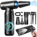 Electric Compressed Air Duster - 33,0000 RPM High-Speed Air Blower Gun, Rechargeable Mini Turbo Fan Cordless for Keyboard, PC, Car, Home & Outdoor Cleaning Dust, Replaces Compressed Air Cans