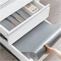 ALIUNI Drawer and Shelf Liner, Non-Slip Kitchen Cabinet Liners Non-Adhesive Thick Strong Grip Waterproof Washable Mats Protect Dresser Shelves Cupboard Bathroom Cabinets, Pure Gray, 12 in X 10 FT